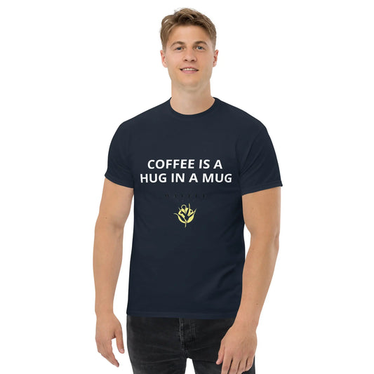 Men's classic tee - Coffee is a hug in a mug Wattle Cafe