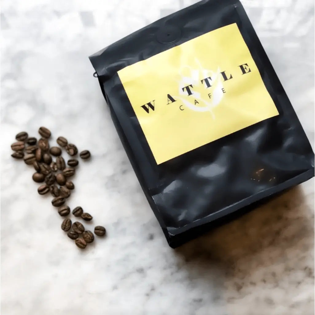 Wattle Cafe Bag of Crema Coffee Beans 12oz